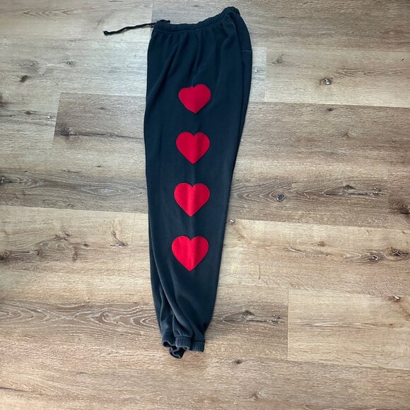 Aviator Nation Heart Embroidery Sweat Set Size Small - Picture 4 of 5